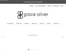 Tablet Screenshot of graceoliver.com